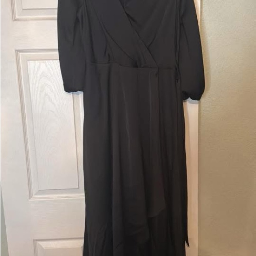 DKNY Black High Low Dress